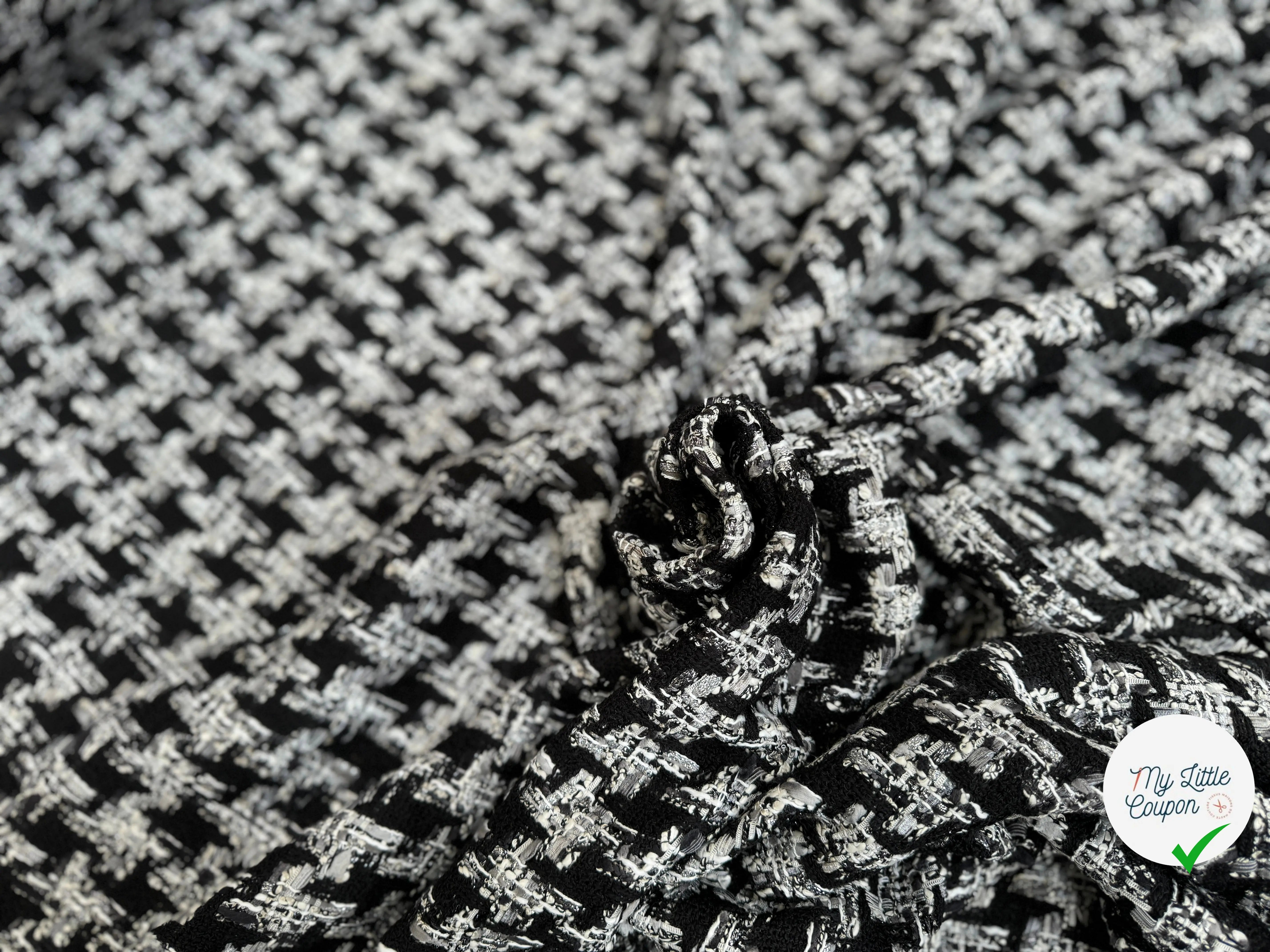 TWEED DE PRESTIGE PIED DE COQ FABRICATION FRANÇAISE - My Little Coupon