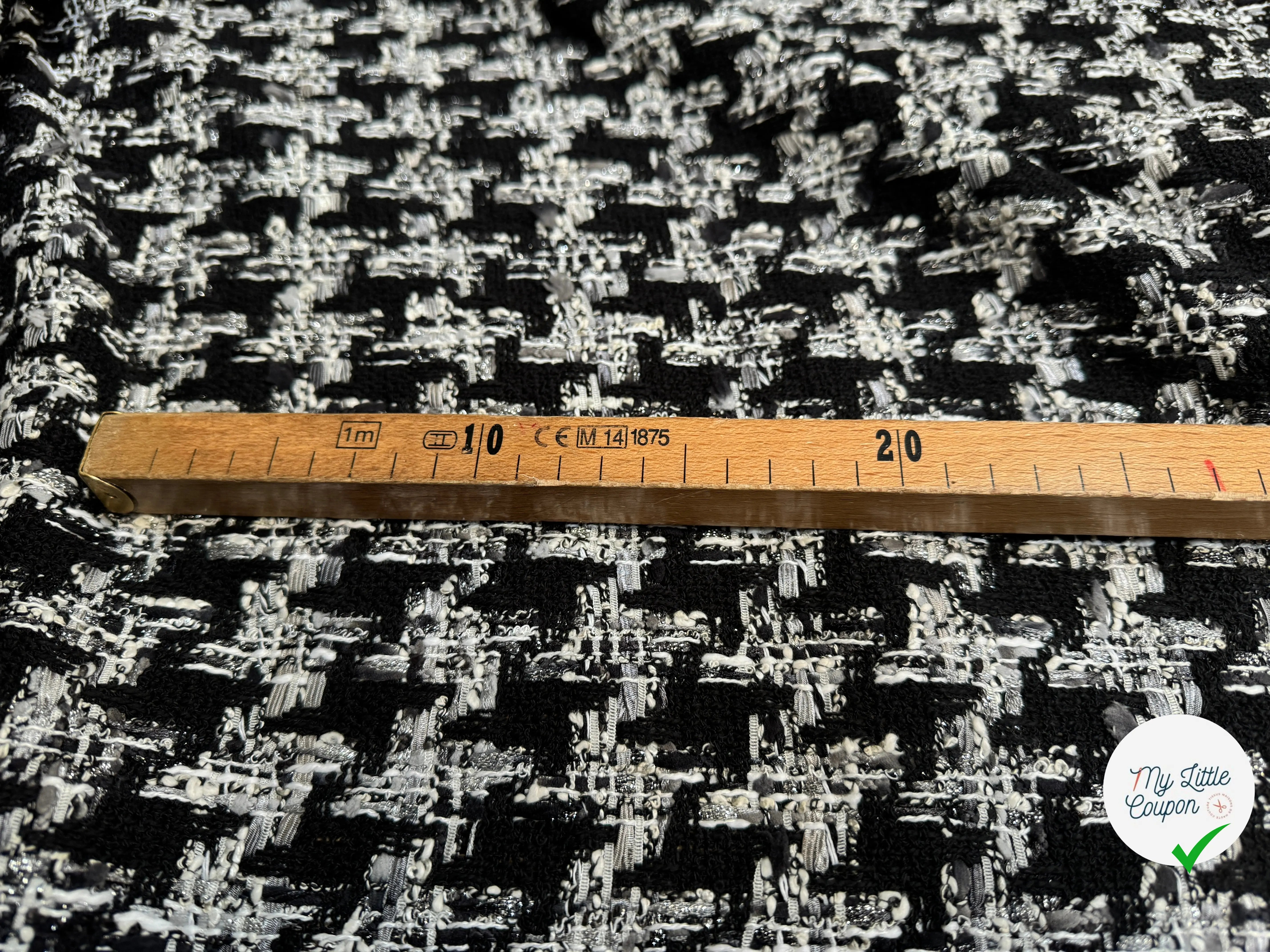 TWEED DE PRESTIGE PIED DE COQ FABRICATION FRANÇAISE - My Little Coupon