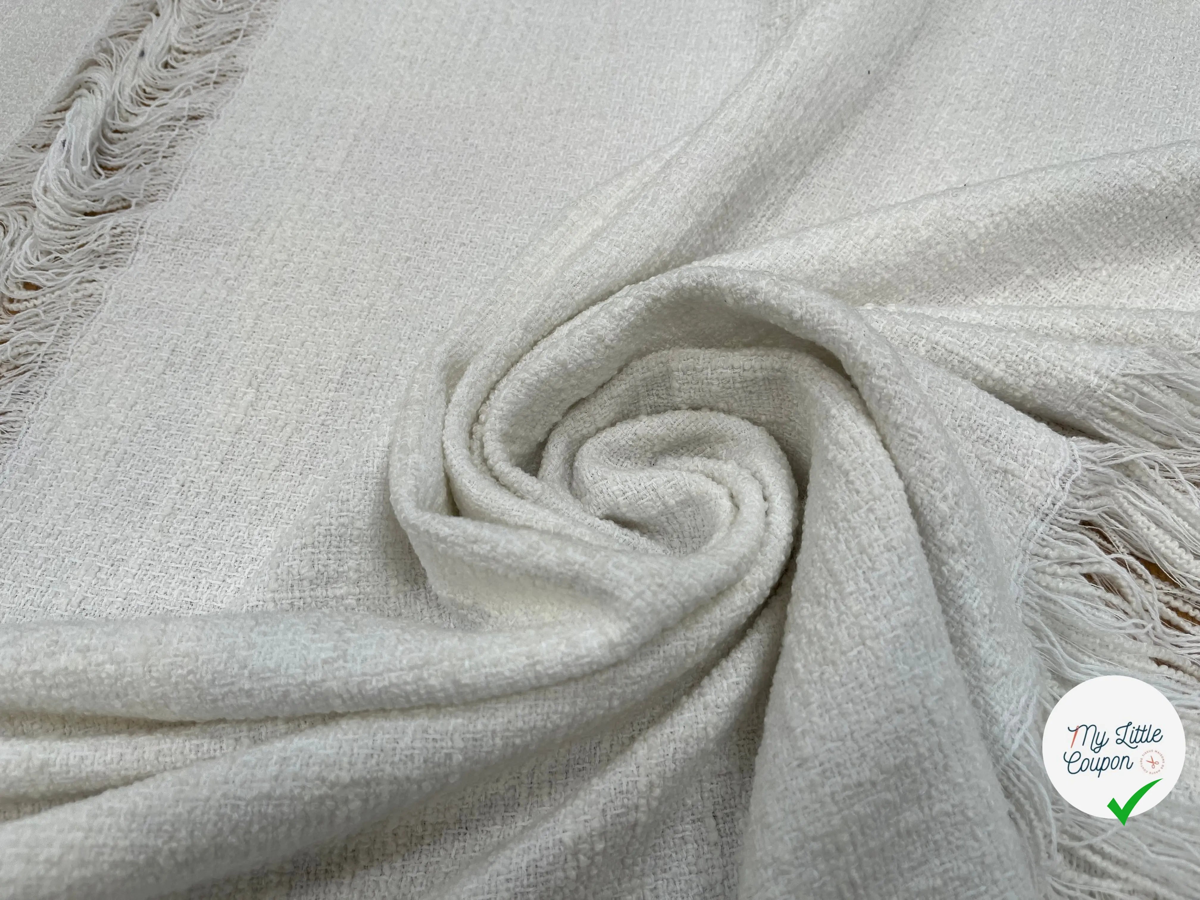 TWEED DE PRINTEMPS BLANC - My Little Coupon