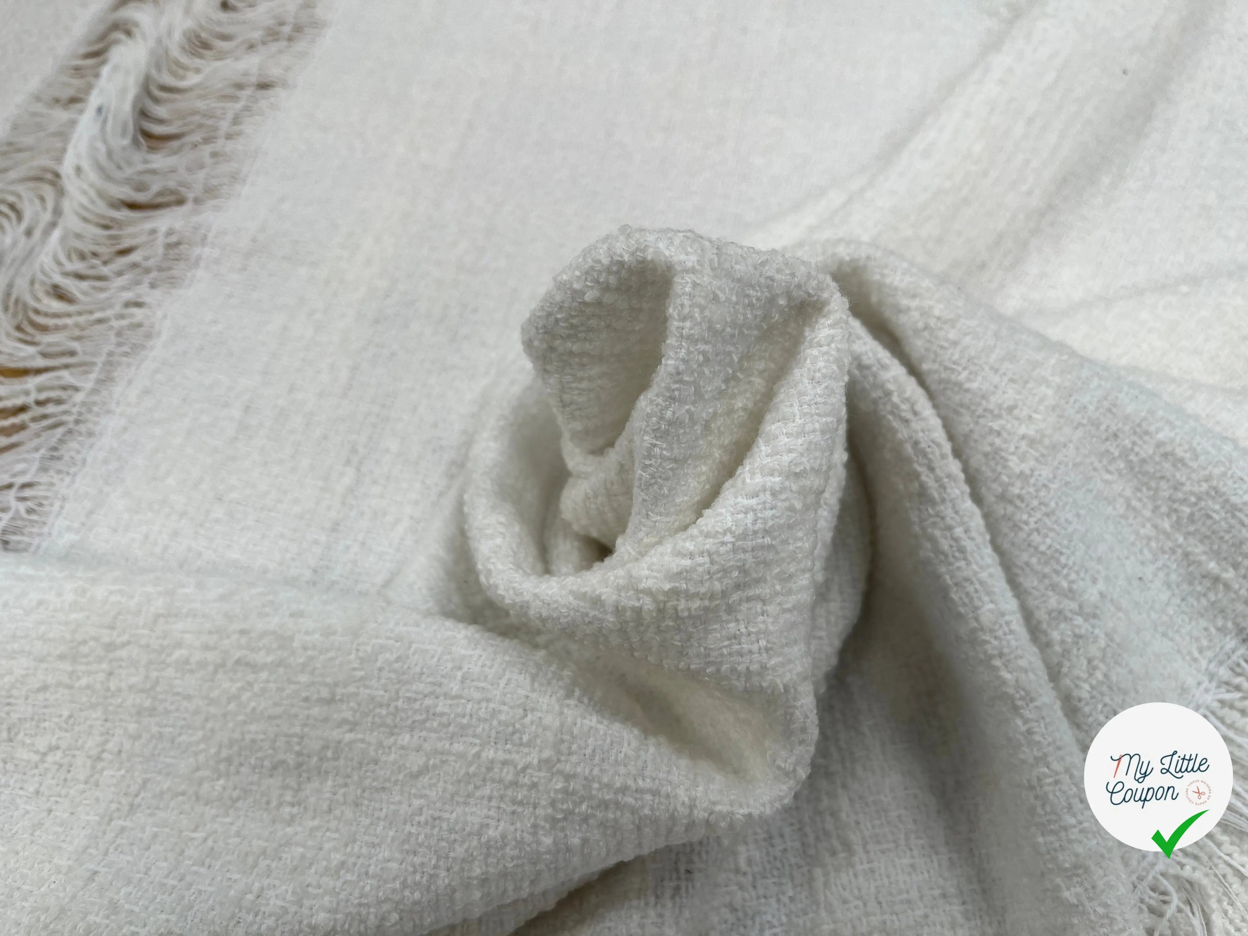 TWEED DE PRINTEMPS BLANC - My Little Coupon