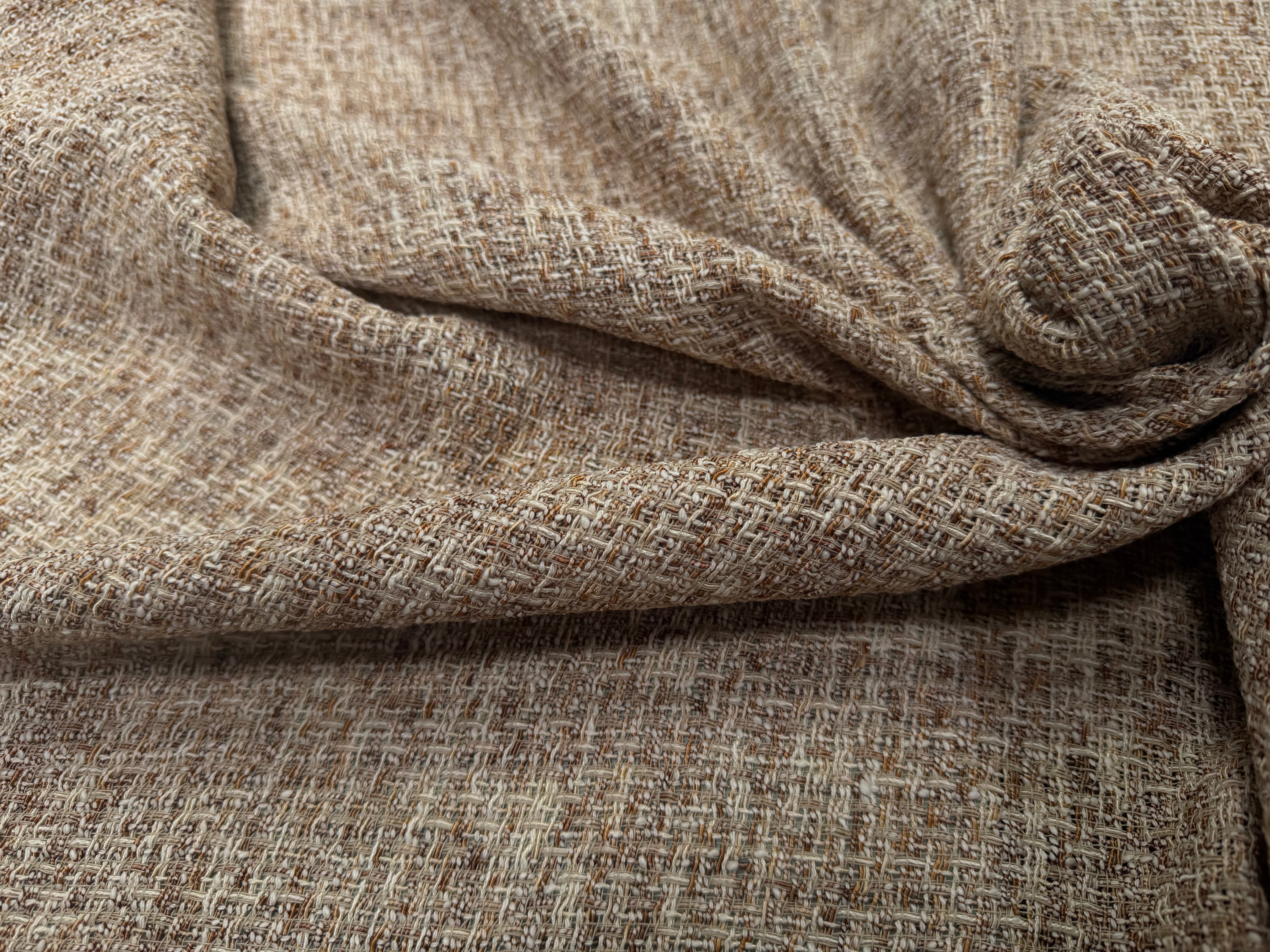 TWEED ÉTÉ COTON VISCOSE MIEL - My Little Coupon