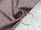 TWEED JACQUARD 24% COTON 52% LIN BLANC ROUGE - My Little Coupon