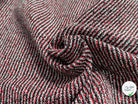 TWEED JACQUARD 24% COTON 52% LIN GRIS ROUGE - My Little Coupon