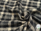 TWEED JACQUARD À CARREAUX BEIGE NOIR 61% COTON ET 7% LAINE VIERGE - My Little Coupon