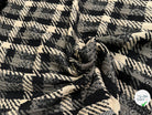 TWEED JACQUARD À CARREAUX BEIGE NOIR 61% COTON ET 7% LAINE VIERGE - My Little Coupon