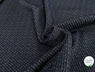 TWEED JACQUARD TISSÉ POLYCOTON ET POLYAMIDE BLEU GRIS - My Little Coupon