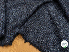 TWEED LAINE VIERGE SOIE BLEU CHINÉ - My Little Coupon