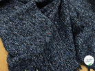 TWEED LAINE VIERGE SOIE BLEU CHINÉ - My Little Coupon