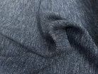 TWEED LOURD BLEU COTON RAYURES SERGÉES - My Little Coupon