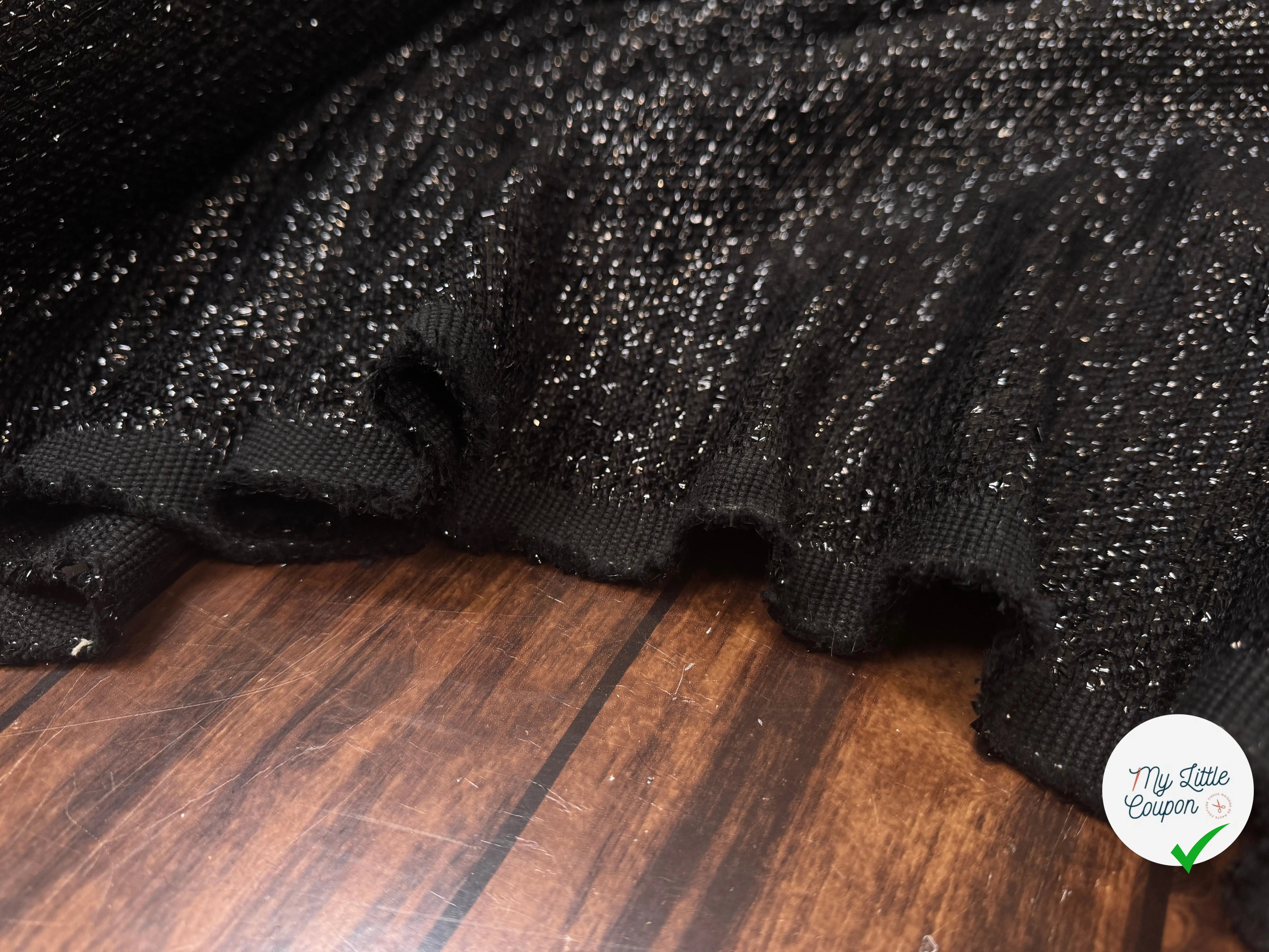 TWEED PAILLETÉ FESTIF NOIR - My Little Coupon