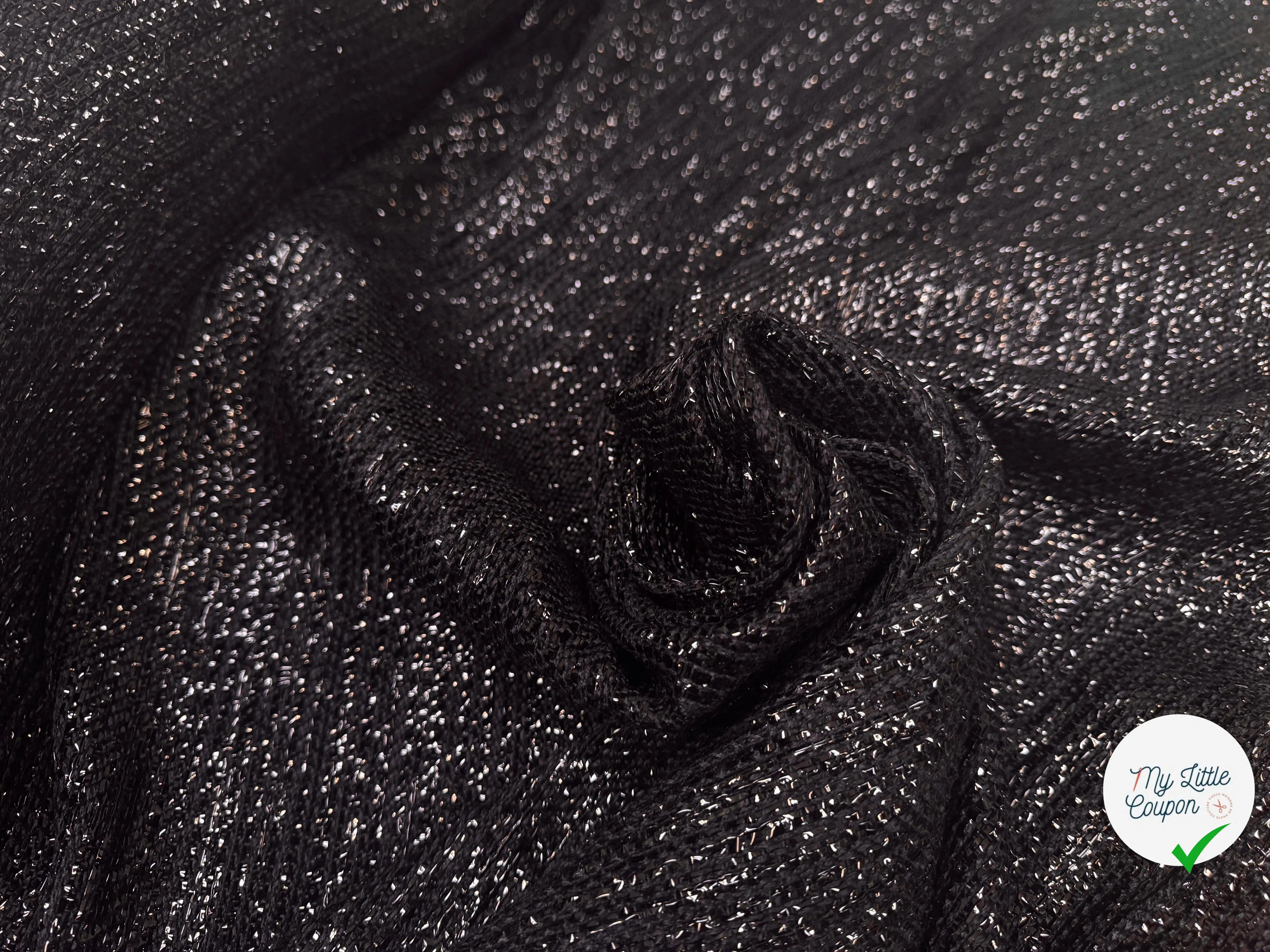 TWEED PAILLETÉ FESTIF NOIR - My Little Coupon