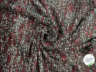 TWEED POLYESTER NOIR ROUGE ET BLANC MLC INTERN