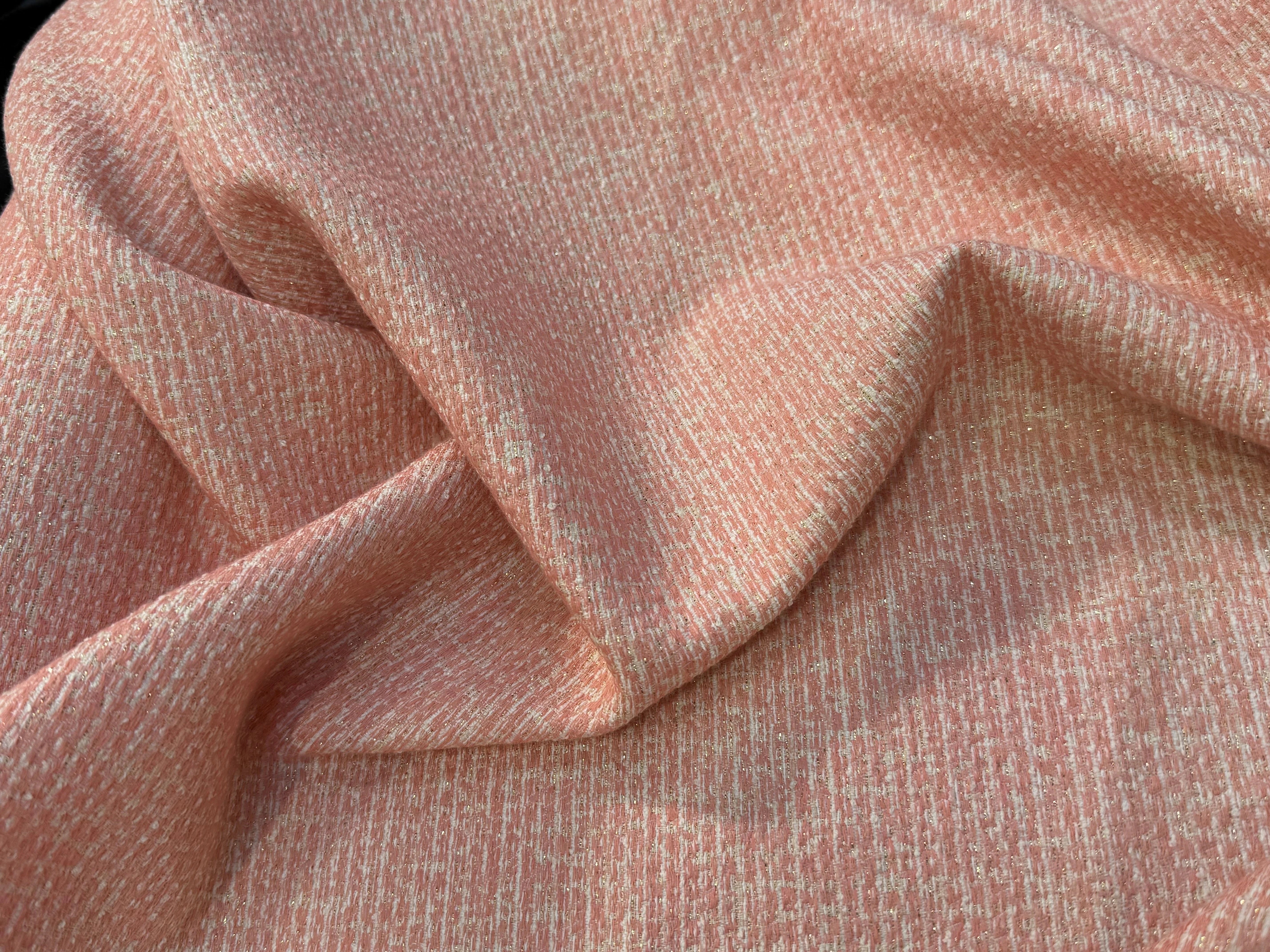 TWEED PRESTIGE 59% COTON ROSE PEACH - My Little Coupon