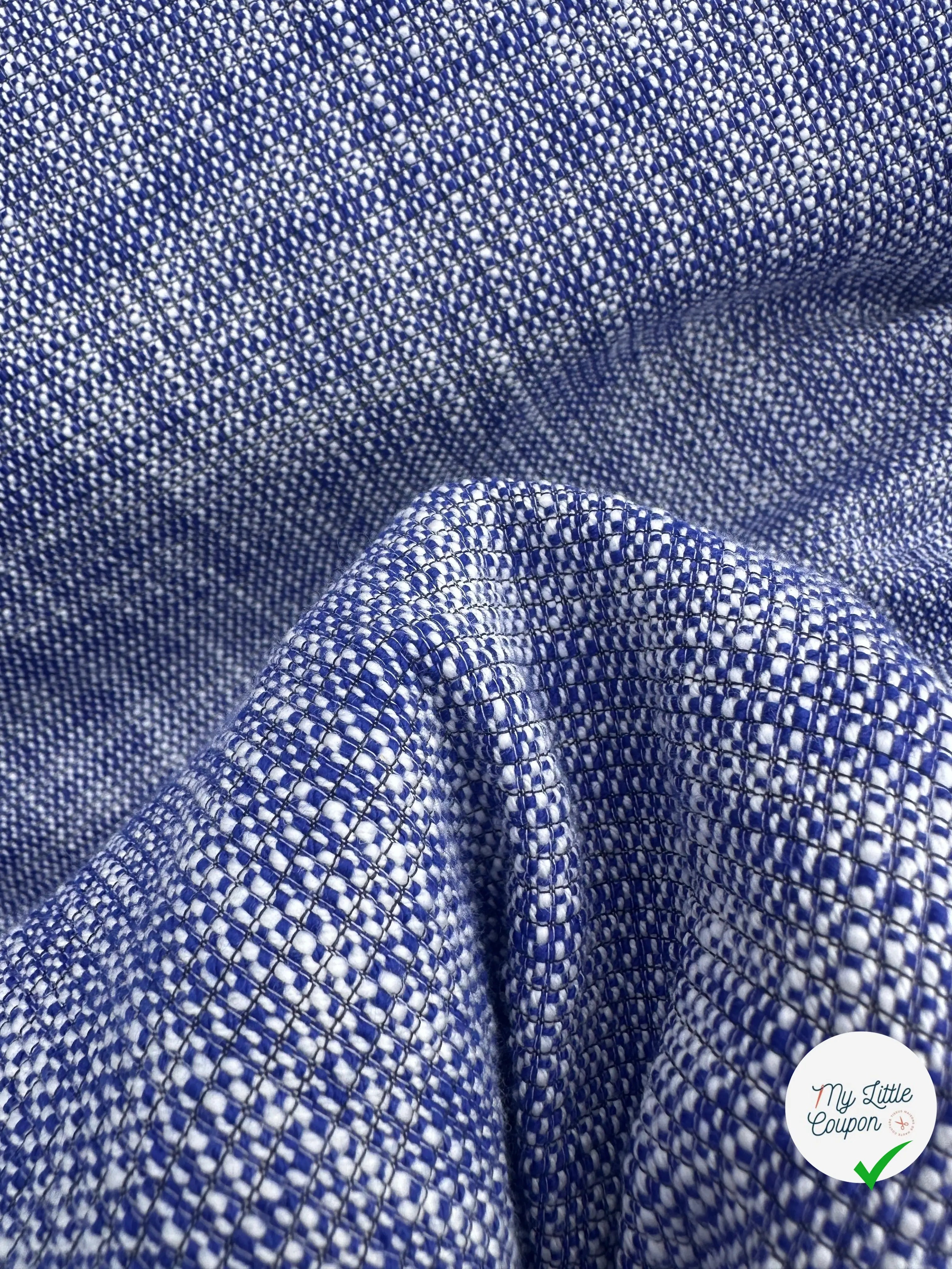 TWEED PRINTEMPS QUALITÉ COUTURE BLEU MLC INTERN