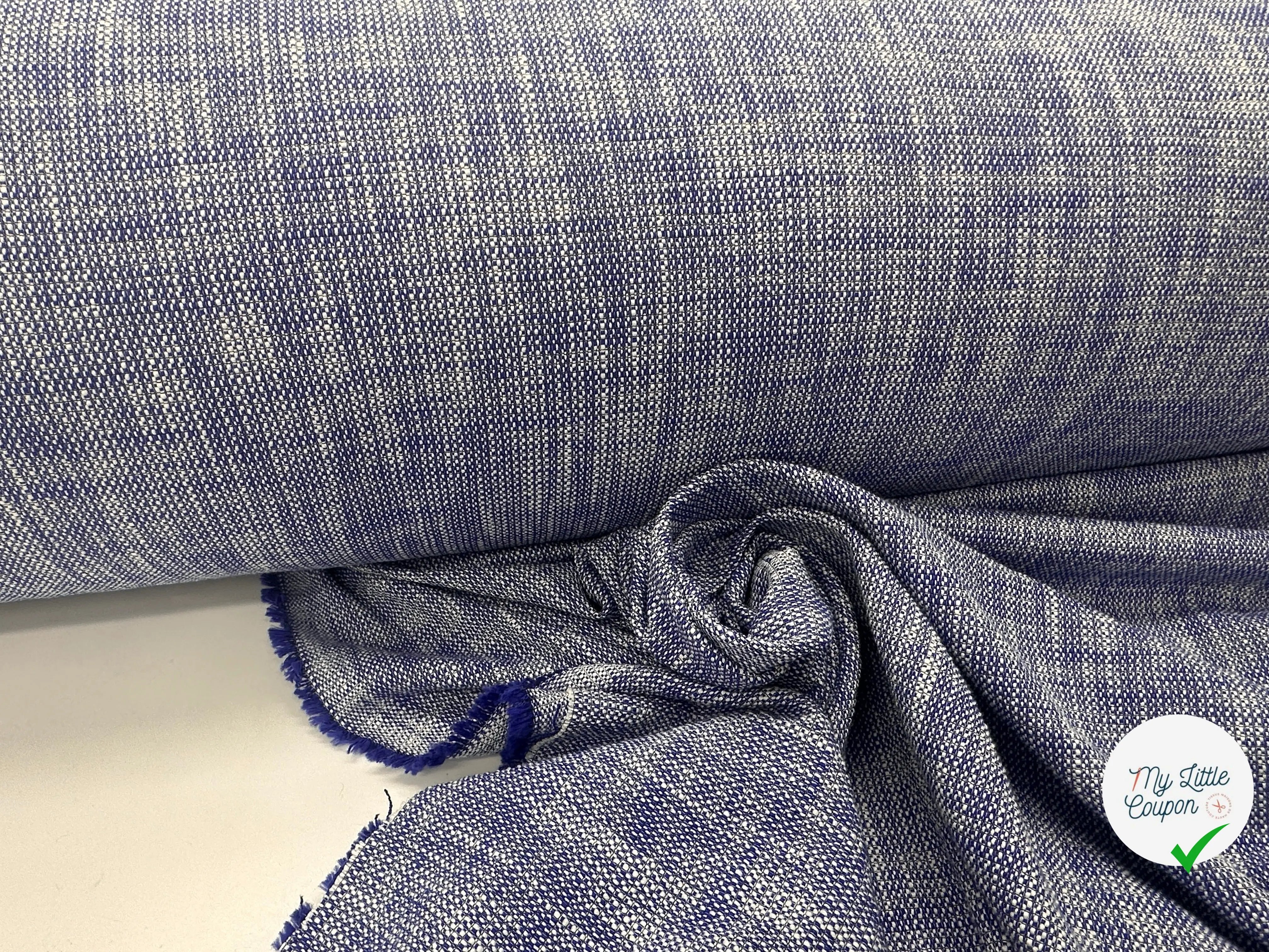 TWEED PRINTEMPS QUALITÉ COUTURE BLEU MLC INTERN