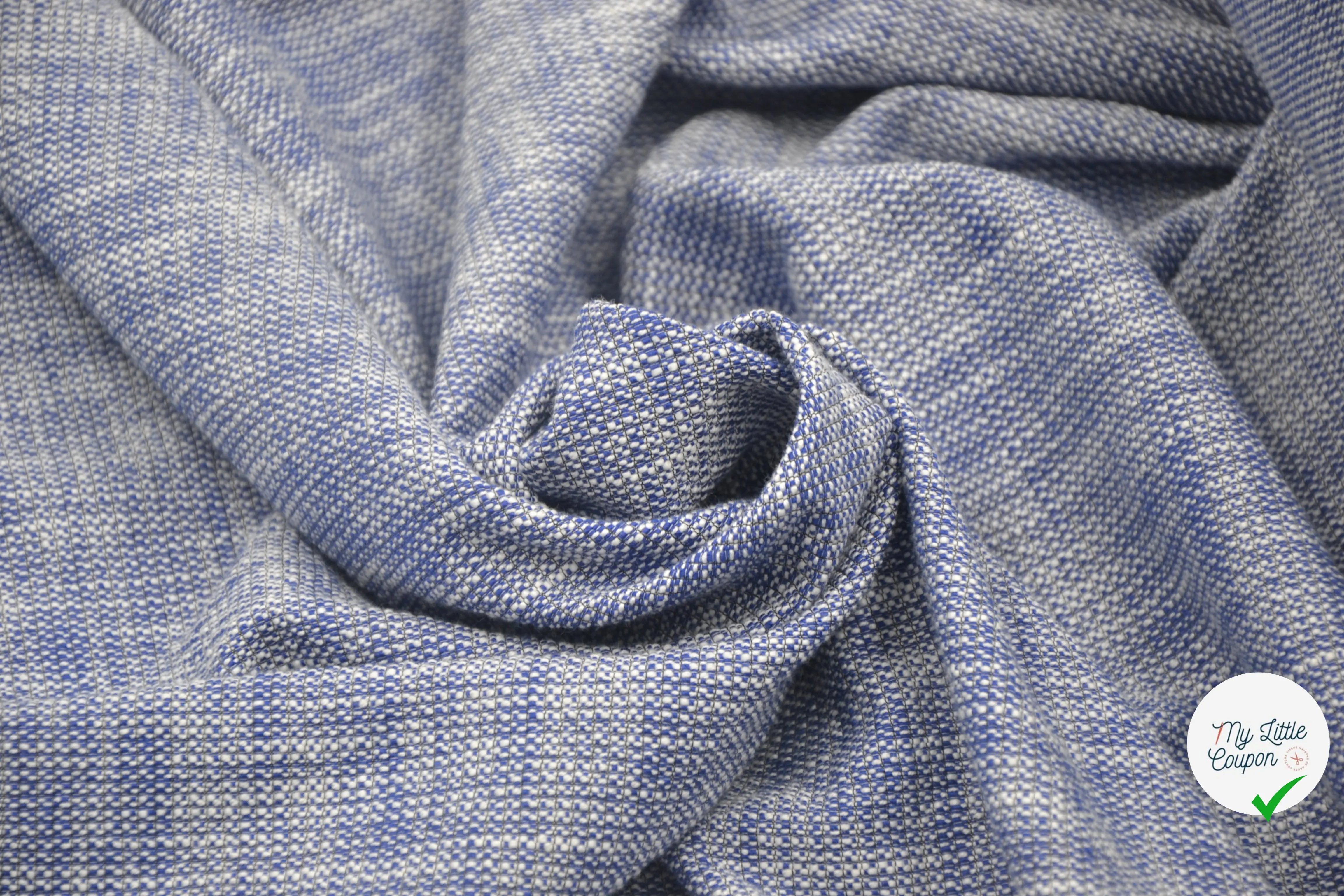 TWEED PRINTEMPS QUALITÉ COUTURE BLEU MLC INTERN