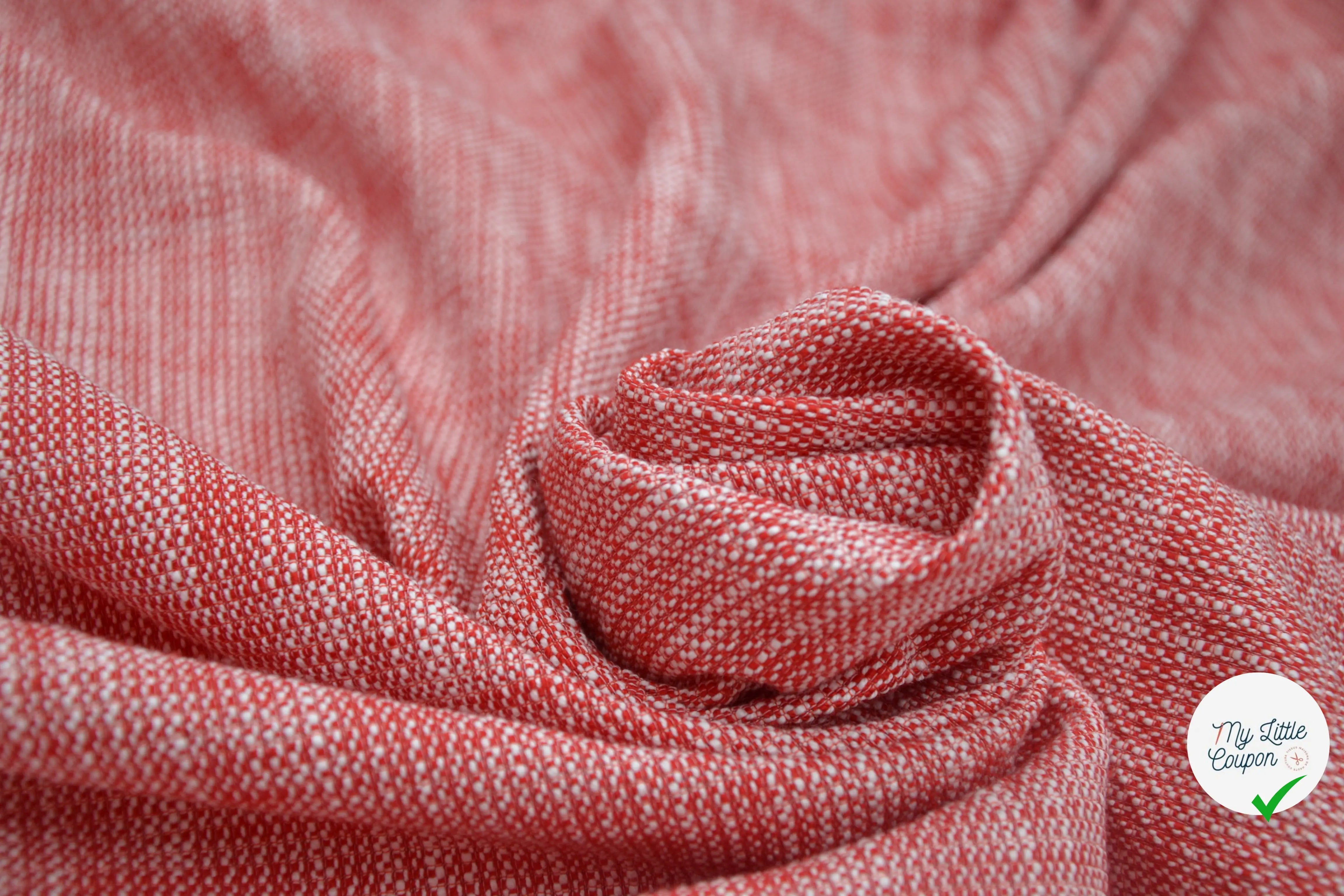 TWEED PRINTEMPS QUALITÉ COUTURE ROUGE MLC INTERN