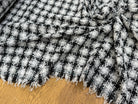 TWEED SOFT À CARREAUX BLANC NOIR - My Little Coupon