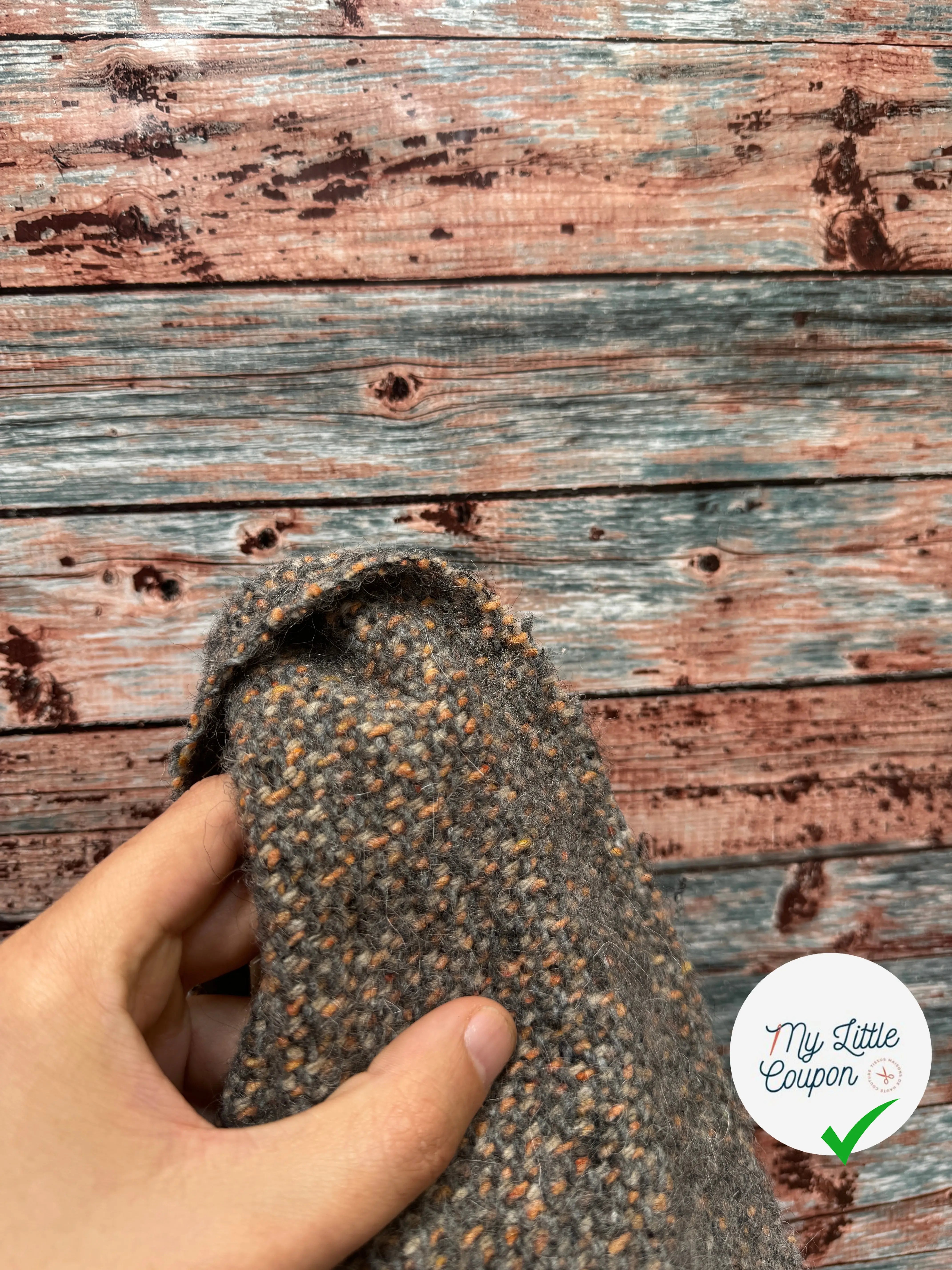 TWEED TAILLEUR BOUCLETTE DE LAINE SUBLIME 6% ALPAGA - My Little Coupon