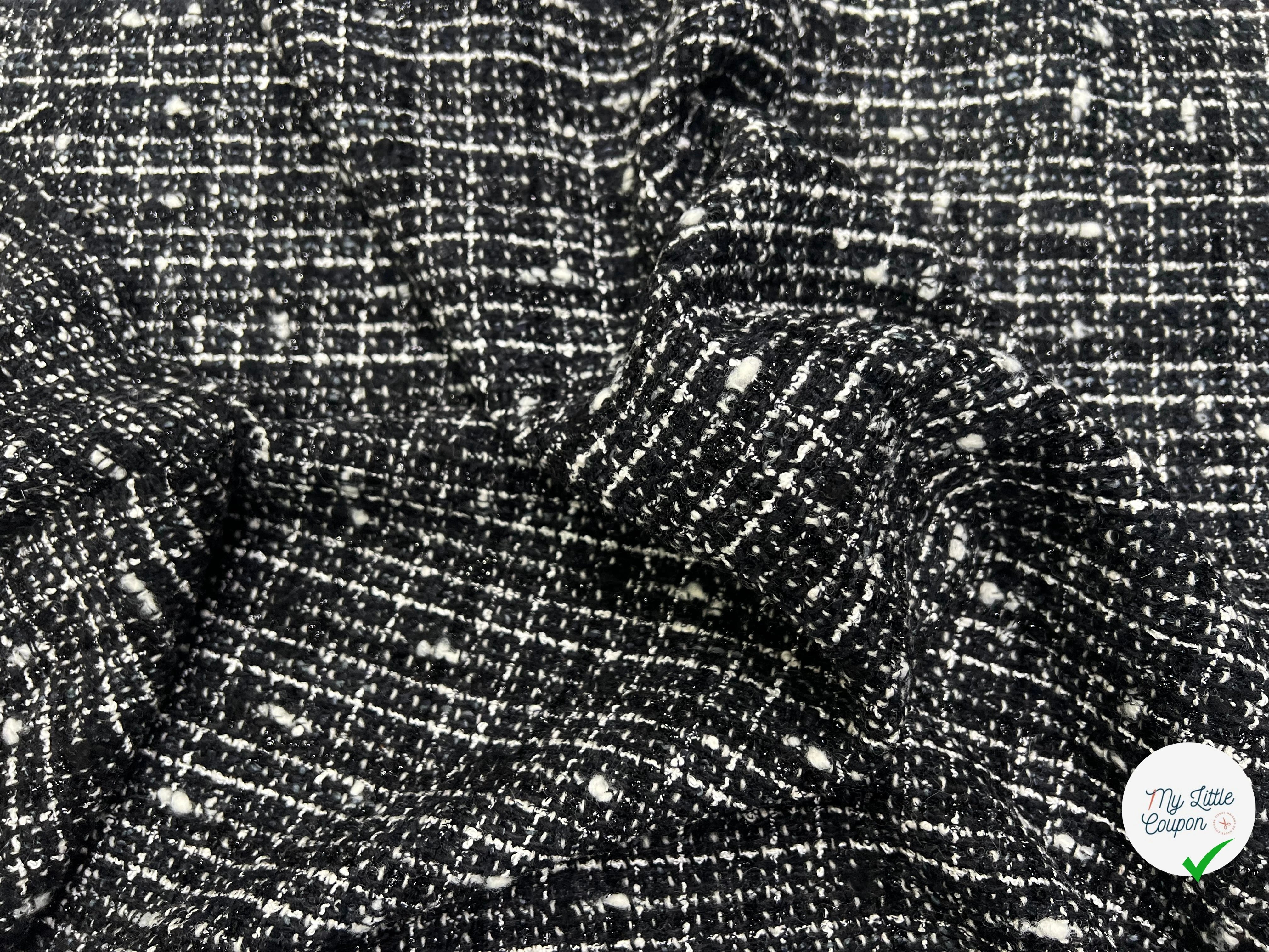 TWEED TAILLEUR ULTRA CHIC NOIR ET BLANC LAINE - My Little Coupon