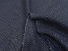 TWEED TECHNIQUE TYPE TOILE DE JUTE BLEU MARINE - My Little Coupon