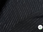 TWEED TRÈS BEAU TISSAGE À RAYURES LOURD 33% COTON NOIR MADE IN ITALY - My Little Coupon