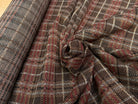 TWEED TRICOTÉ À CARREAUX MARRON ET BEIGE - My Little Coupon