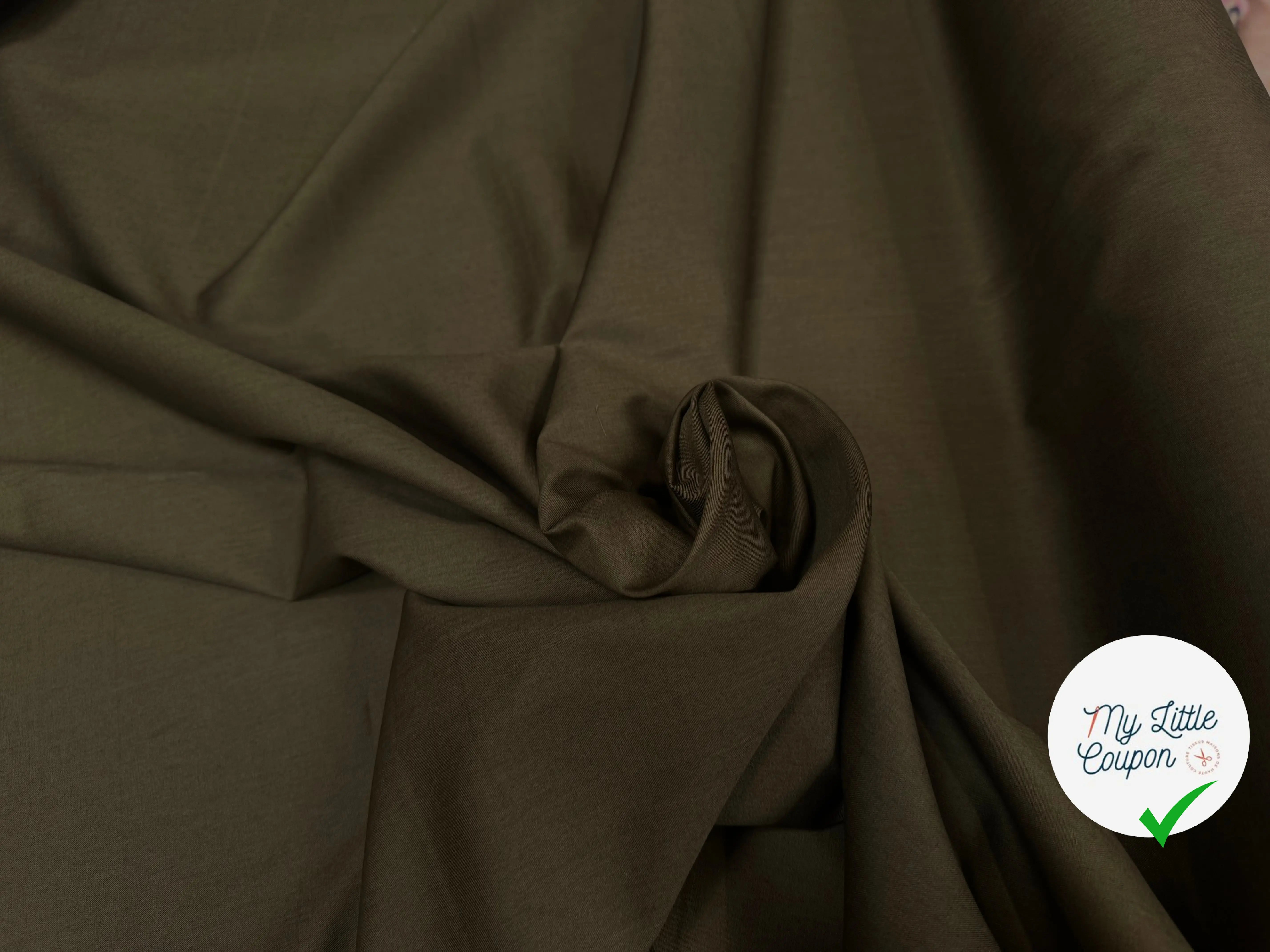 TWILL COTON LAZIO VERT - My Little Coupon