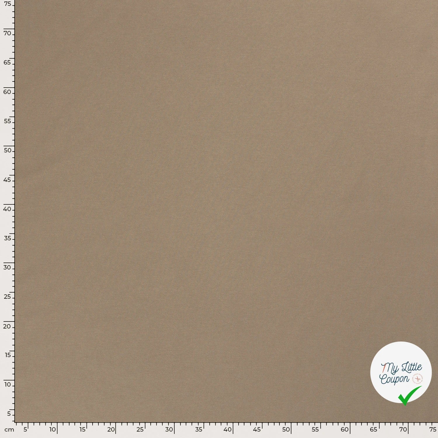 TWILL DE COTON LAVÉ BEIGE - My Little Coupon