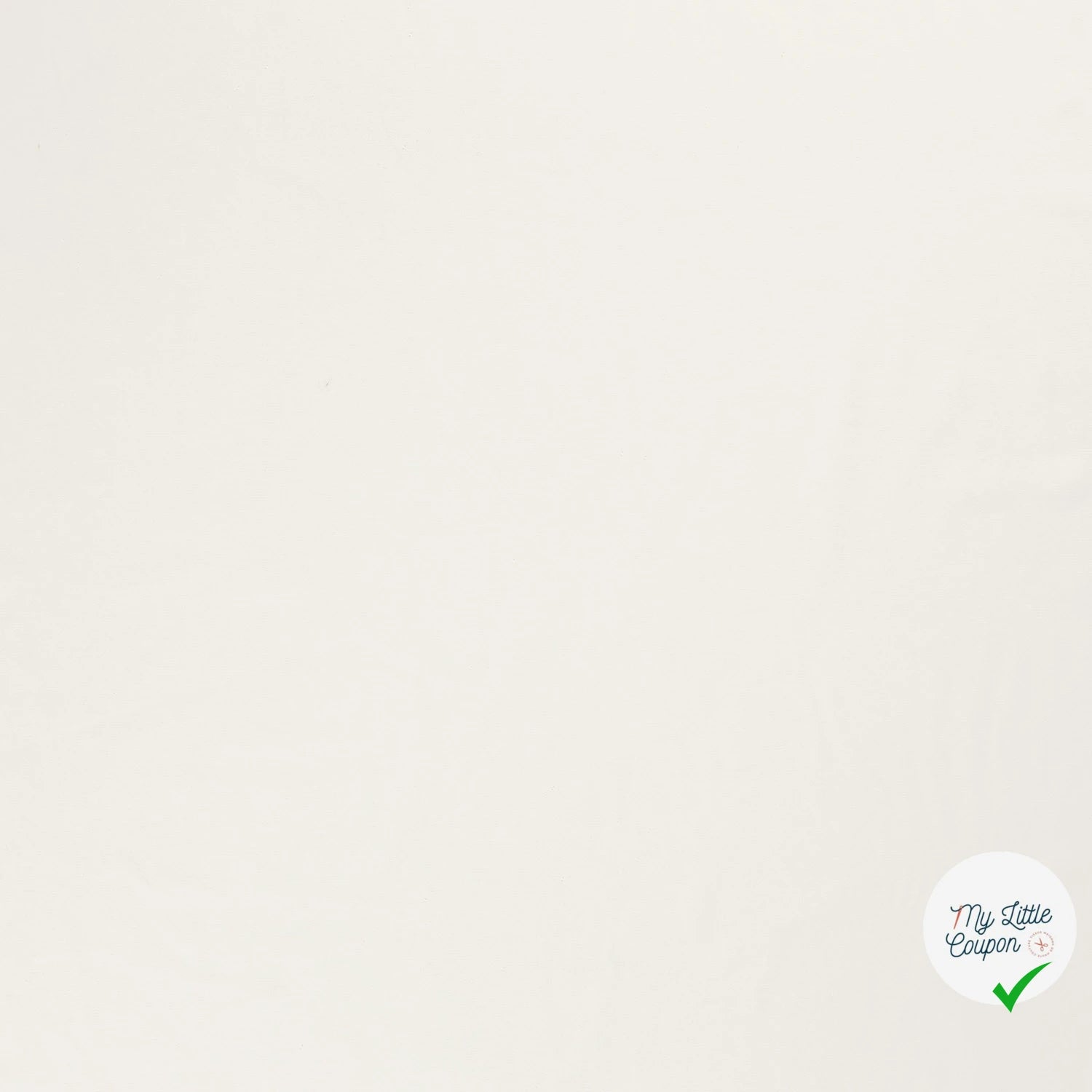 TWILL DE COTON LAVÉ BLANC CASSÉ - My Little Coupon
