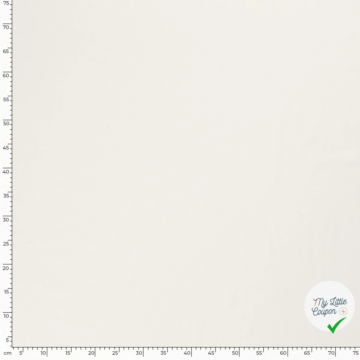 TWILL DE COTON LAVÉ BLANC CASSÉ - My Little Coupon
