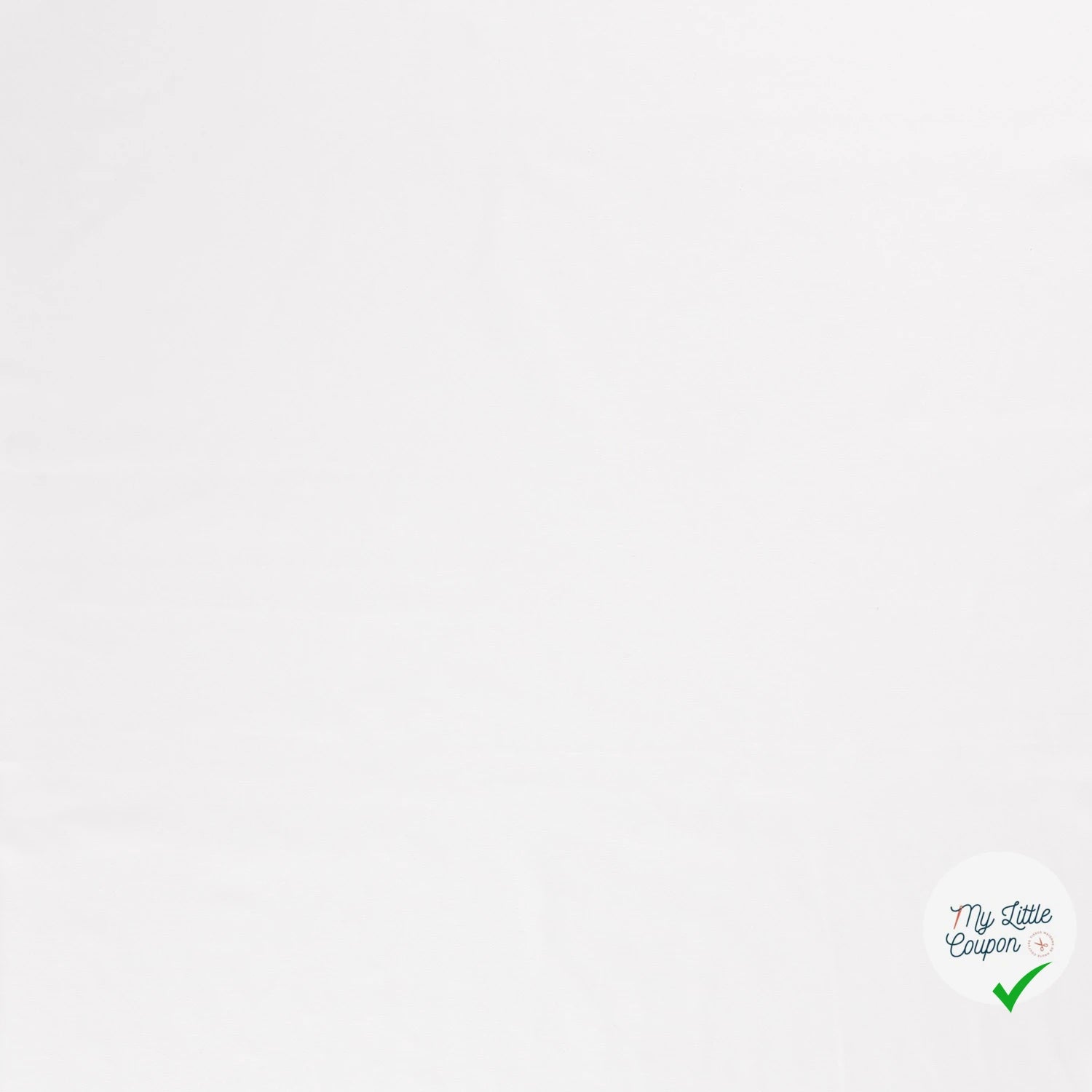 TWILL DE COTON LAVÉ BLANC OPTIQUE - My Little Coupon