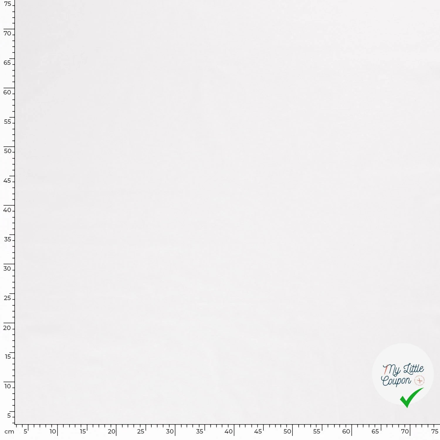 TWILL DE COTON LAVÉ BLANC OPTIQUE - My Little Coupon