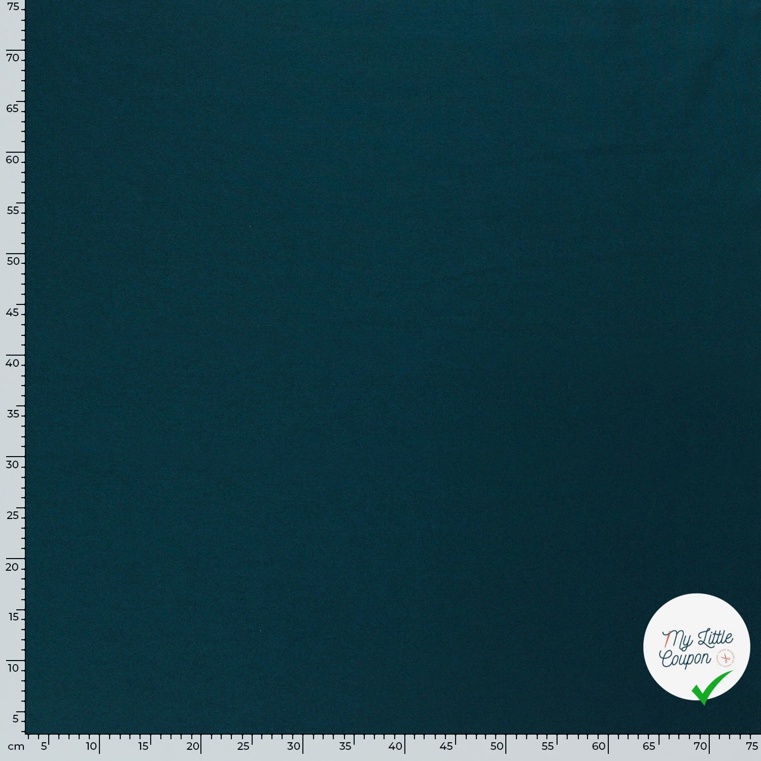 TWILL DE COTON LAVÉ BLEU CANARD - My Little Coupon