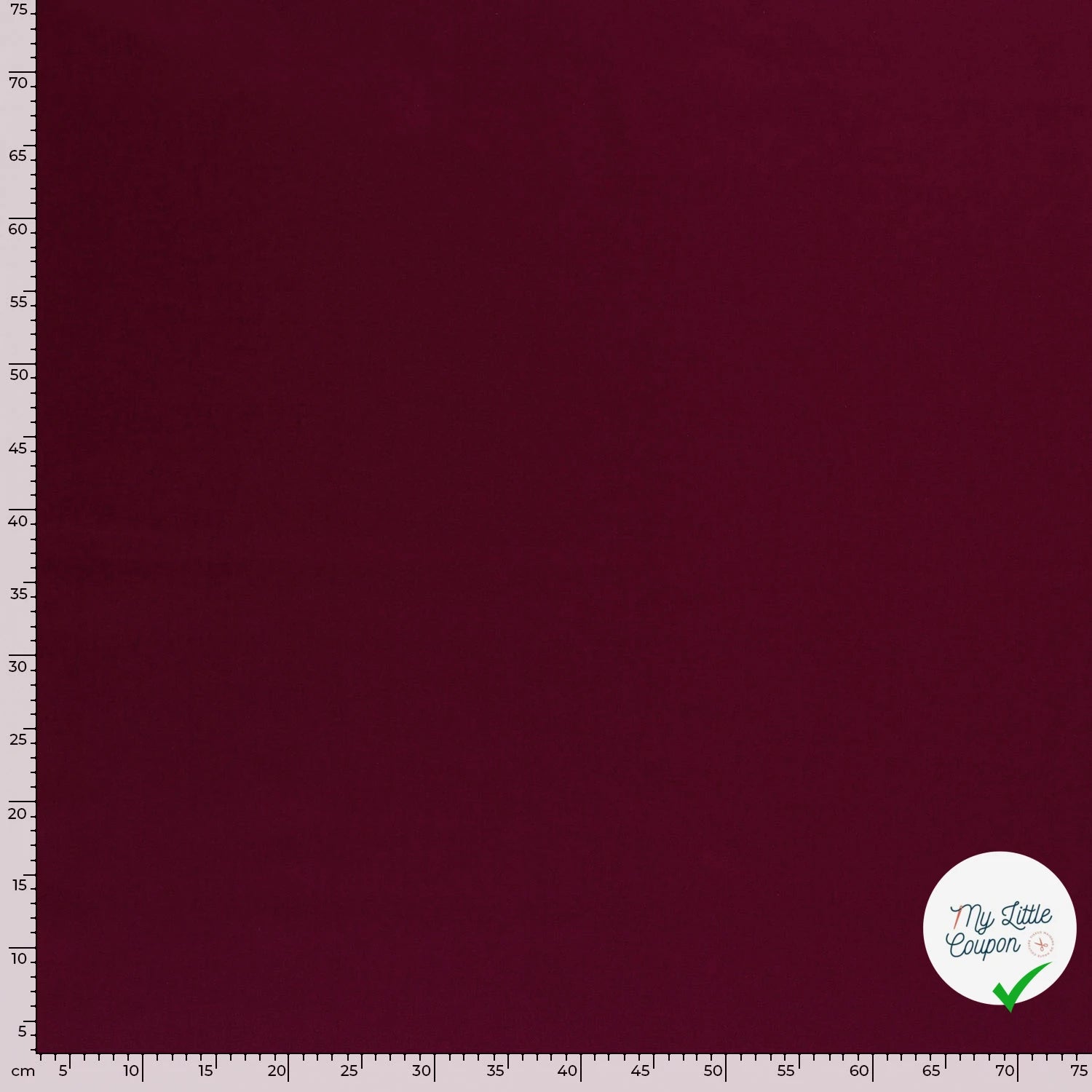TWILL DE COTON LAVÉ BORDEAUX - My Little Coupon
