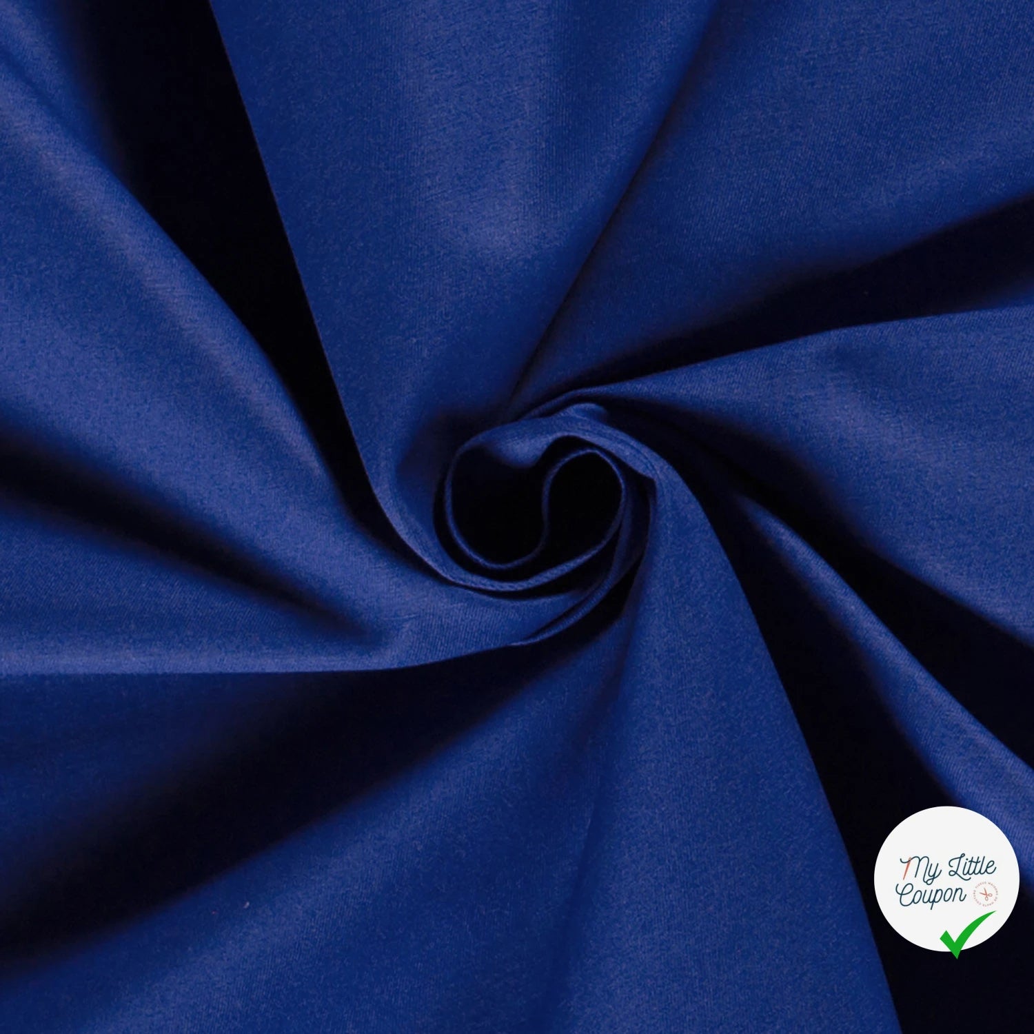 Twill de coton lavé cobalt