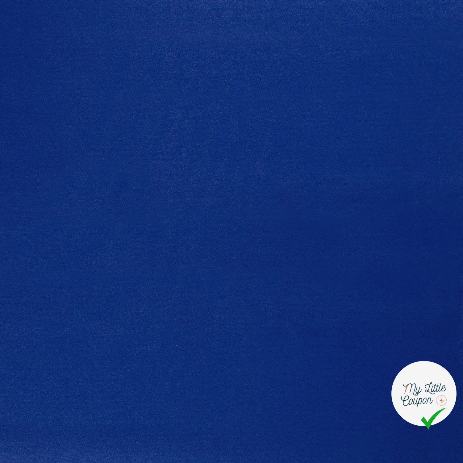 TWILL DE COTON LAVÉ COBALT - My Little Coupon