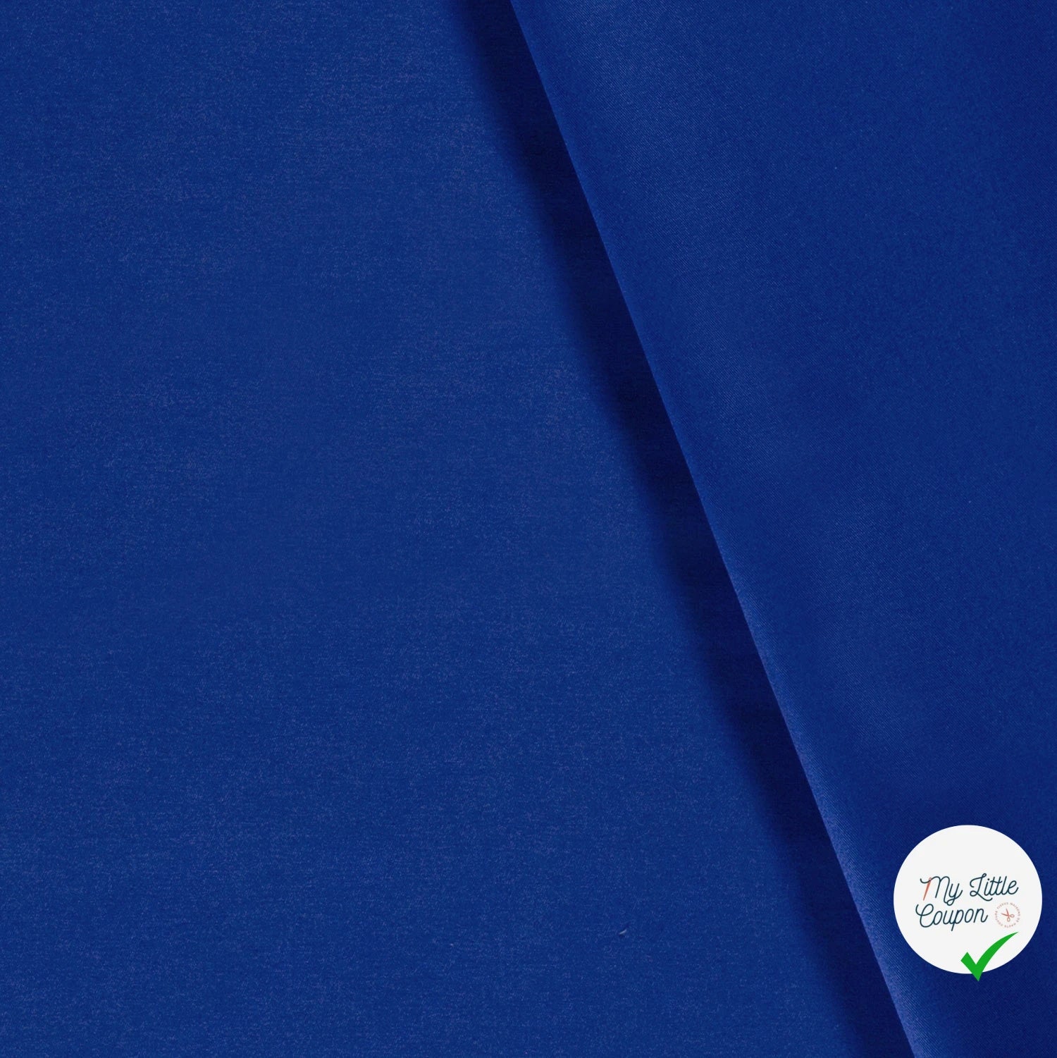 TWILL DE COTON LAVÉ COBALT - My Little Coupon