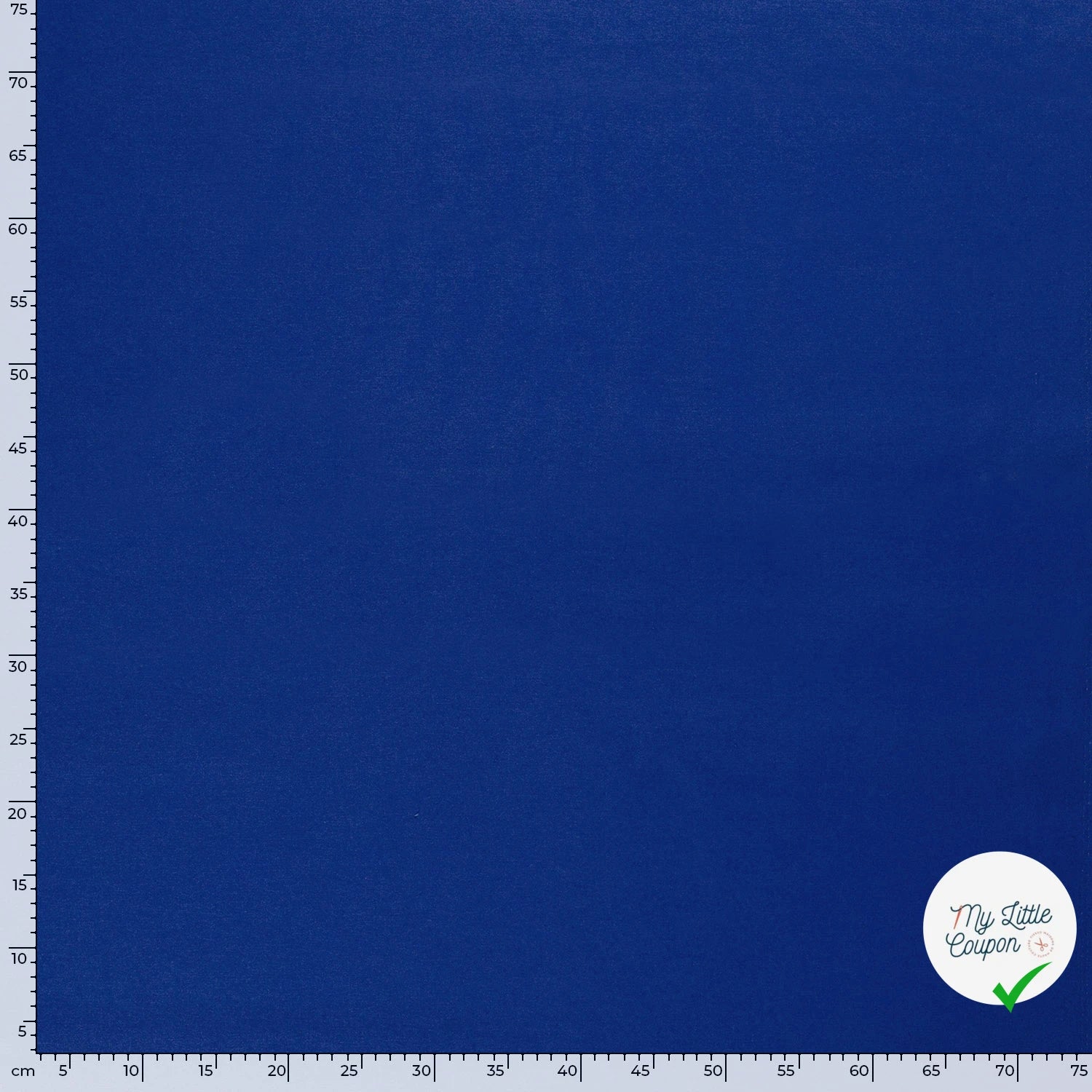 TWILL DE COTON LAVÉ COBALT - My Little Coupon