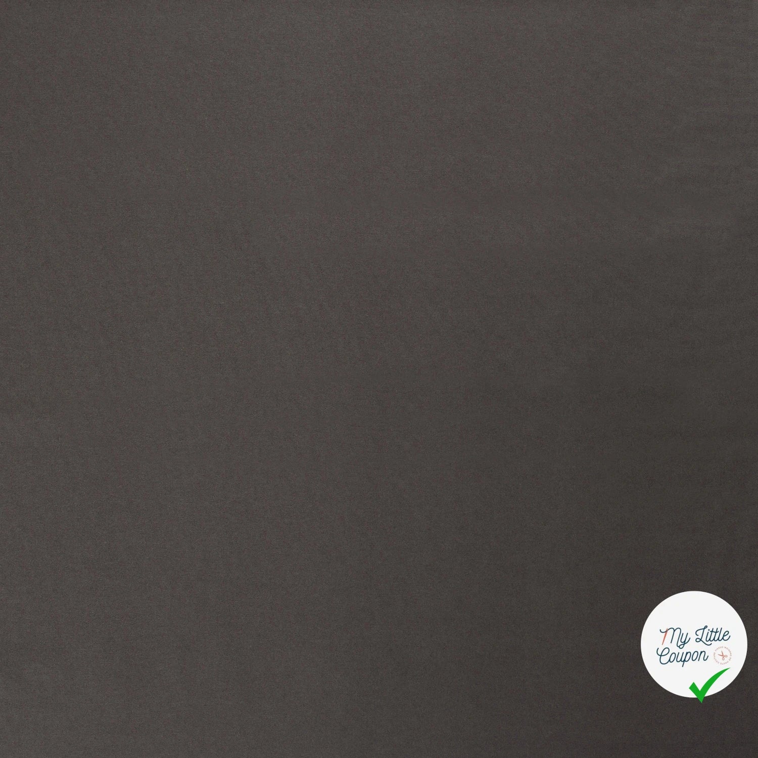 TWILL DE COTON LAVÉ GRIS FONCÉ - My Little Coupon