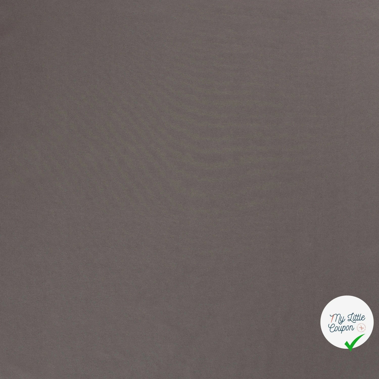 TWILL DE COTON LAVÉ GRIS TAUPE - My Little Coupon
