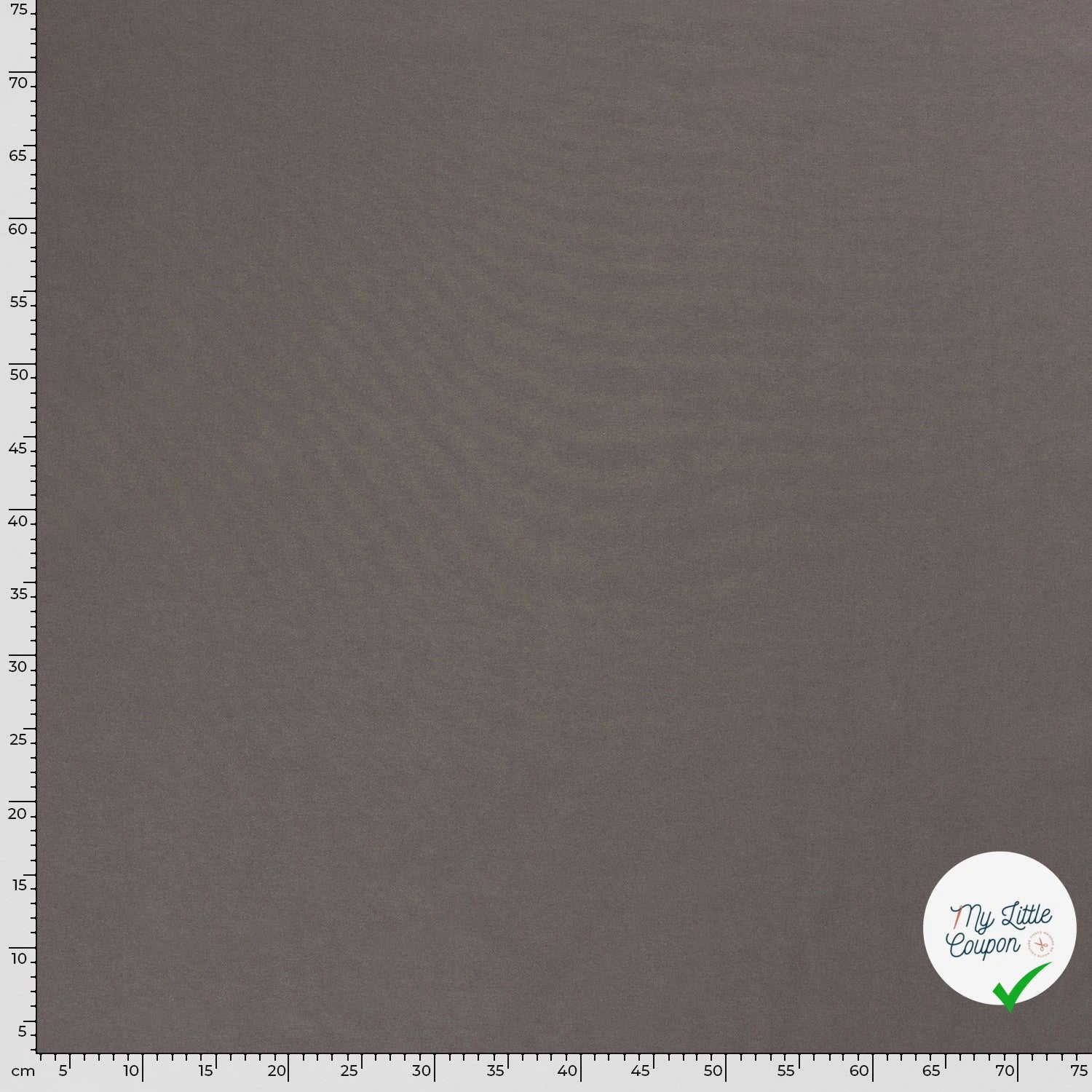 TWILL DE COTON LAVÉ GRIS TAUPE - My Little Coupon