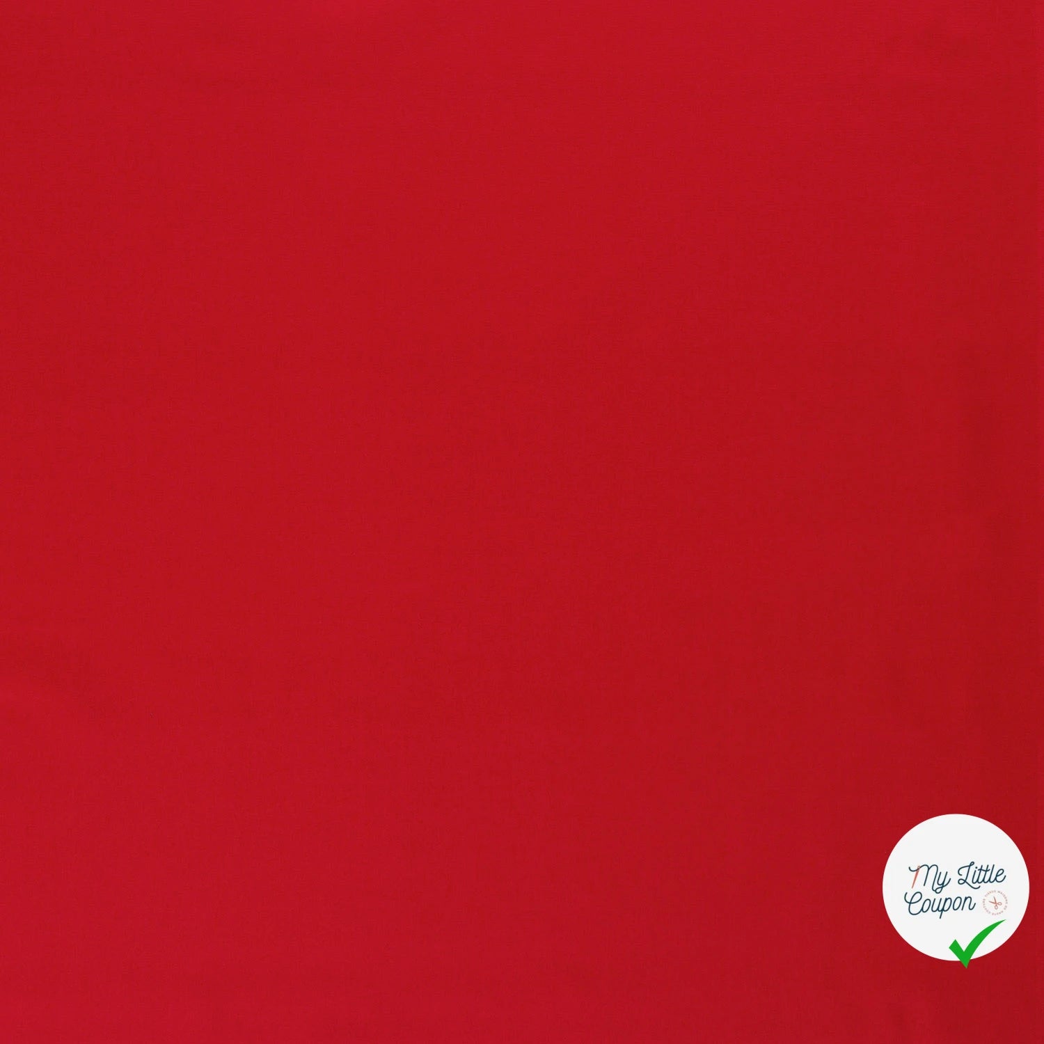 TWILL DE COTON LAVÉ ROUGE - My Little Coupon