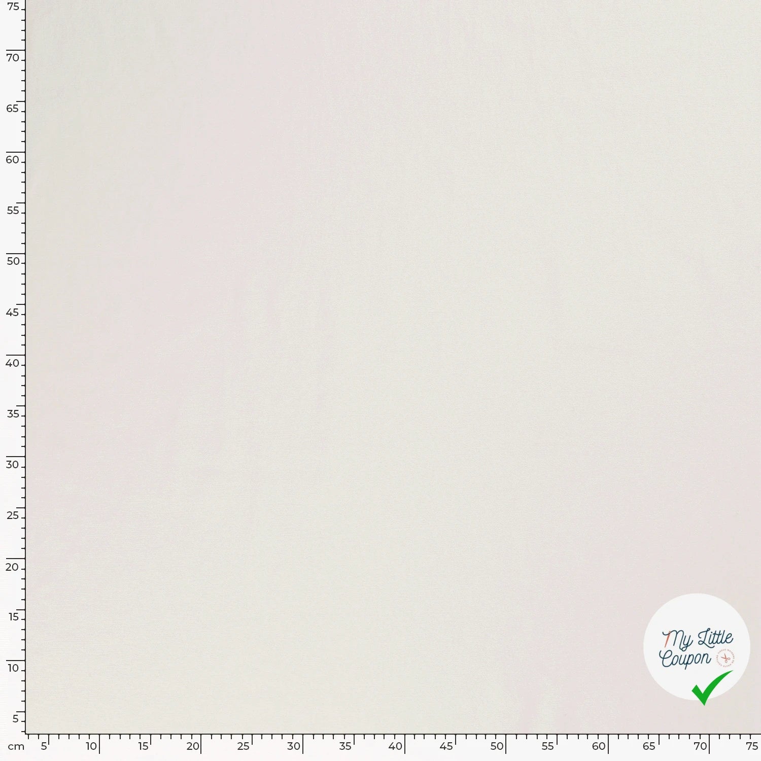 TWILL DE COTON STRETCH LAVÉ BLANC CASSÉ - My Little Coupon