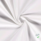 Twill de coton stretch lavé blanc optique