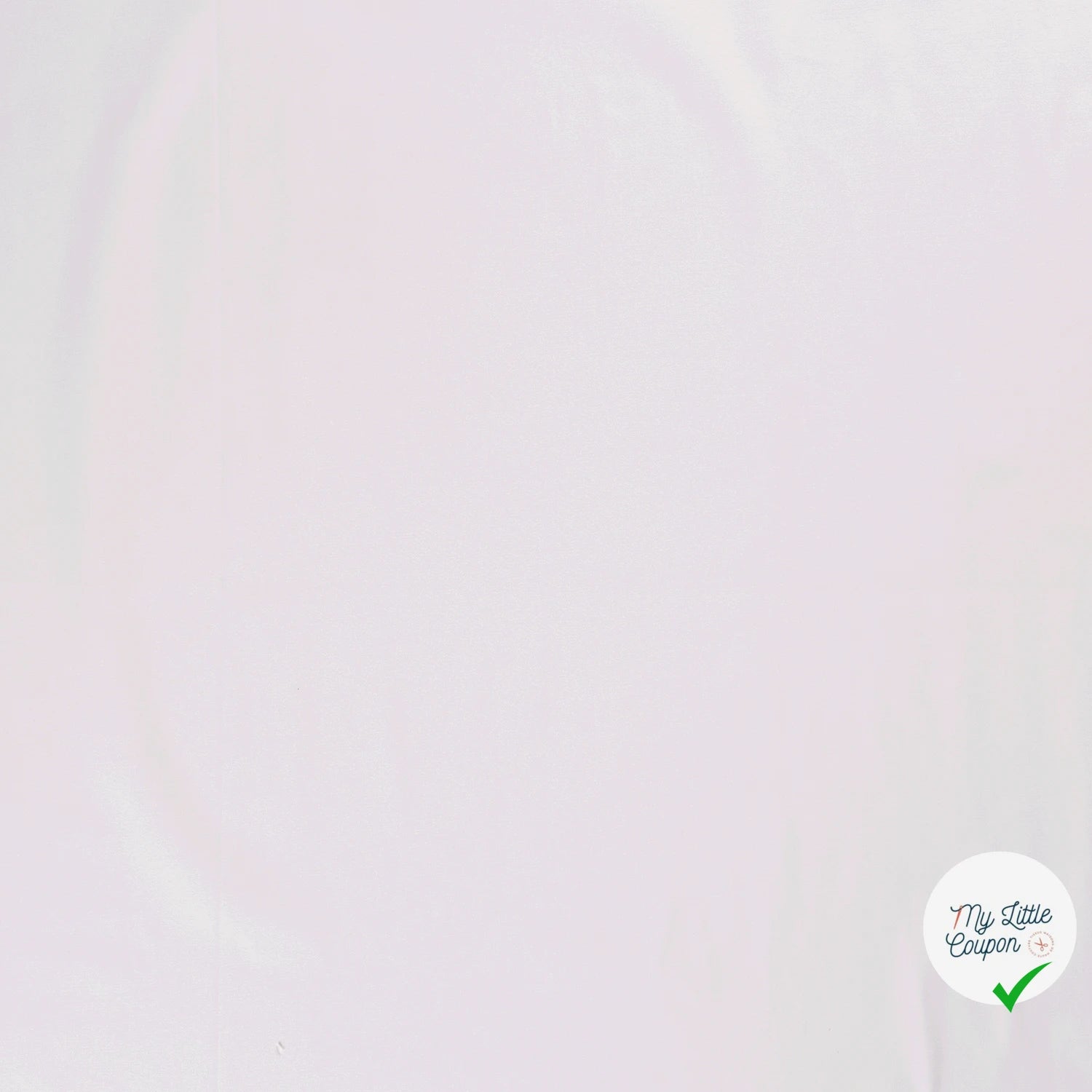 TWILL DE COTON STRETCH LAVÉ BLANC OPTIQUE - My Little Coupon