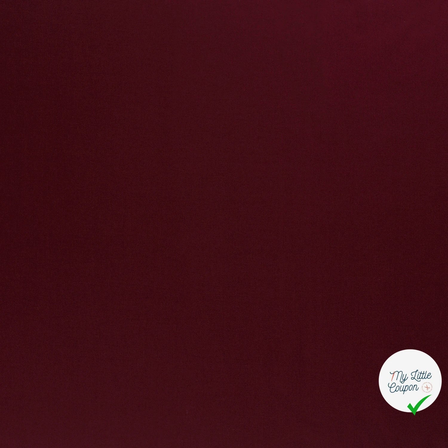 TWILL DE COTON STRETCH LAVÉ BORDEAUX - My Little Coupon