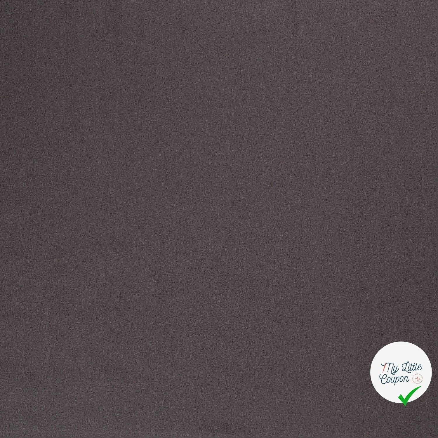 TWILL DE COTON STRETCH LAVÉ GRIS FONCÉ - My Little Coupon