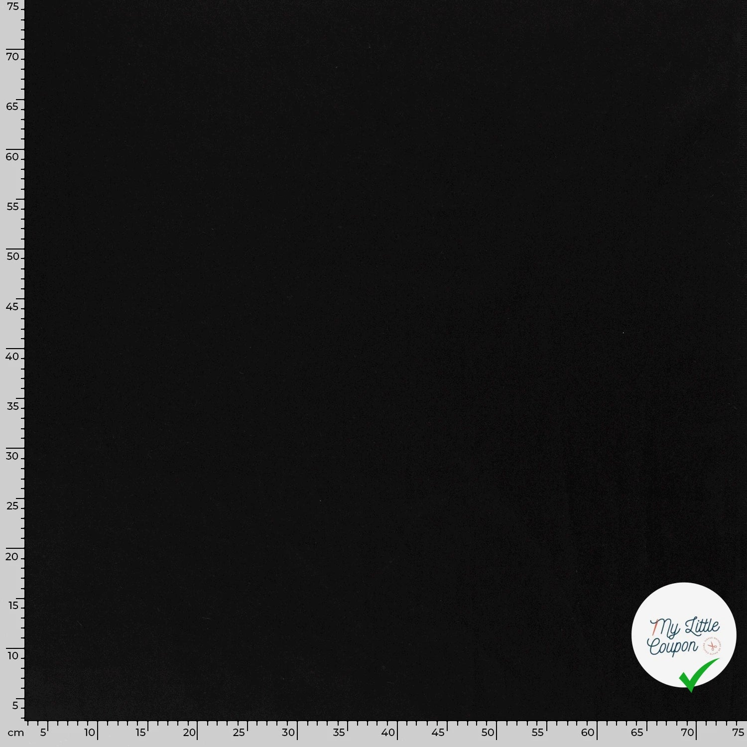 TWILL DE COTON STRETCH LAVÉ NOIR - My Little Coupon