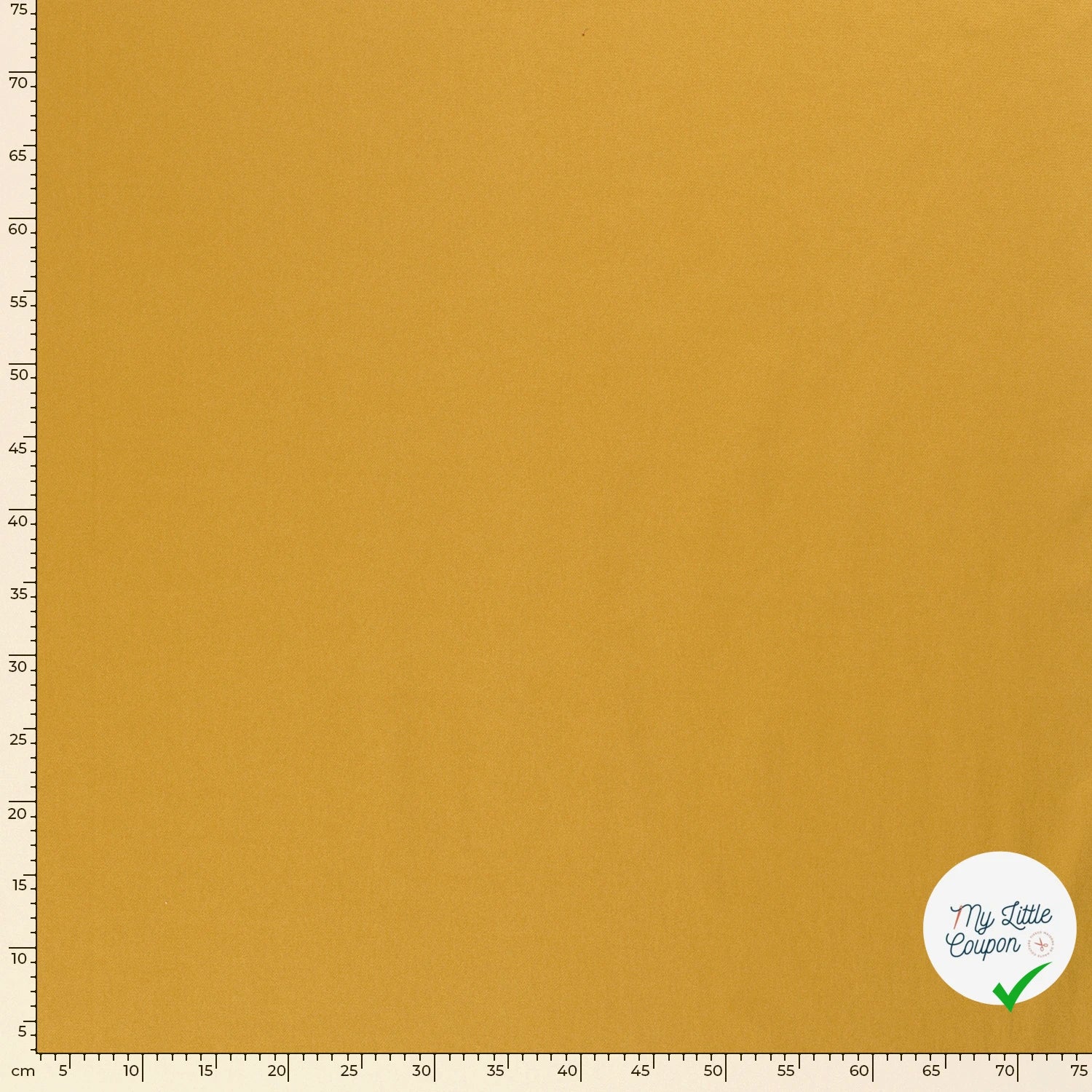 TWILL DE COTON STRETCH LAVÉ OCRE - My Little Coupon